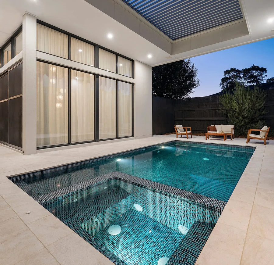 Berwick indoor concrete pool by Fine Art Pools